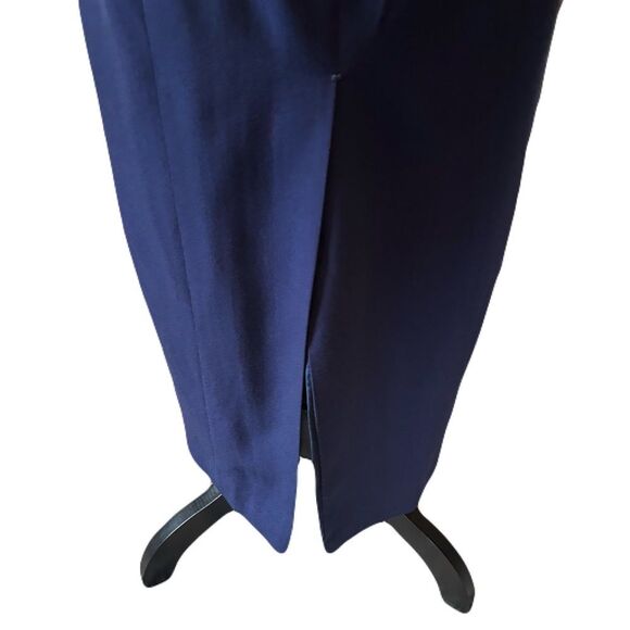 Richard Tyler Vintage Navy Blue Wool Skirt | EUC | Stunning - Picture 4 of 9
